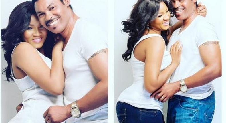 Omotola and husband, Captain Matthew