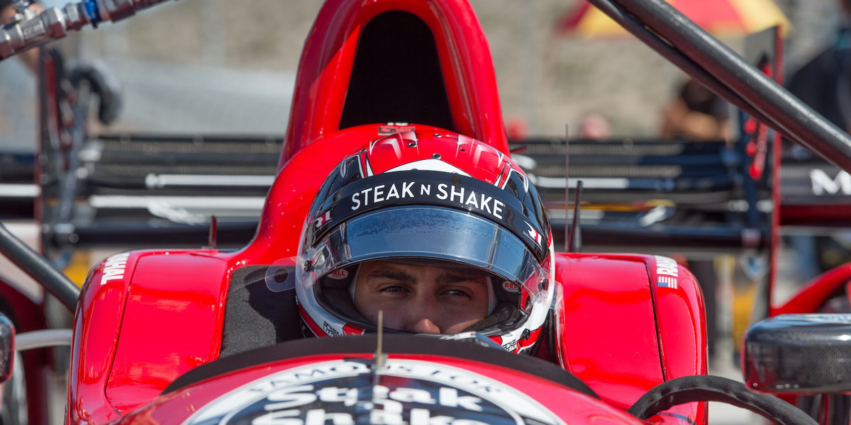 Graham Rahal behind the wheel.