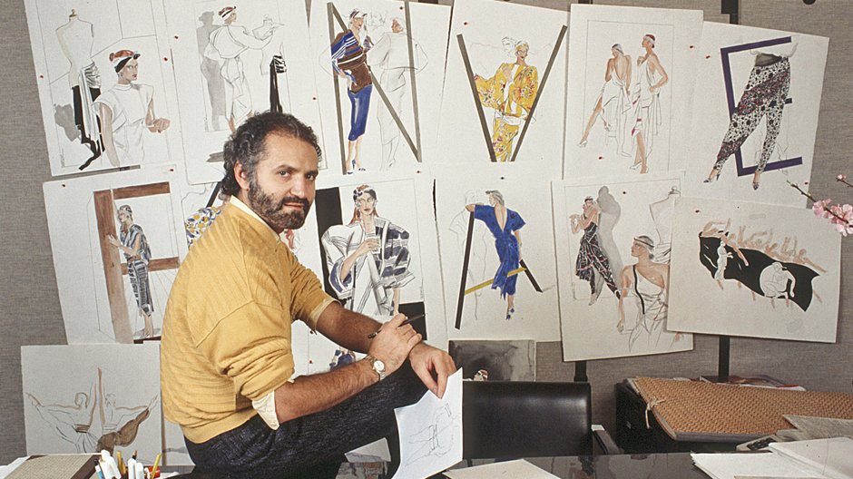 Gianni Versace w 1985 r.