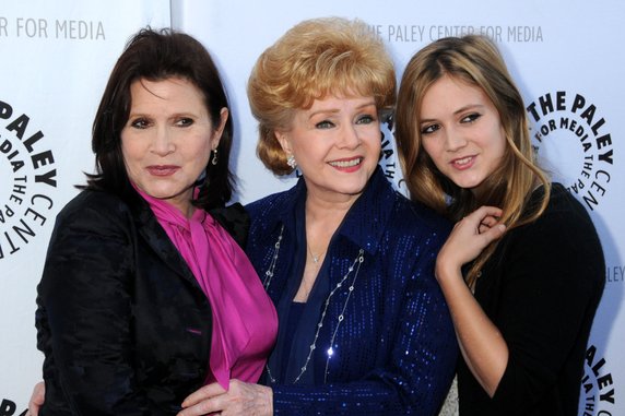 Zagraniczne gwiazdy i ich córki: Carrie Fisher z mamą Debbie Reynolds i córką Billie Lourd