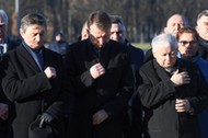  Jarosław Kaczyński, Marek Kuchciński, Mariusz Błaszczak