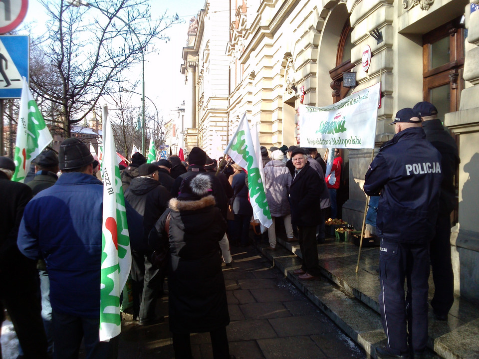 Protesty rolicy kraków