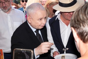 Jarosław Kaczyński w Połajewie