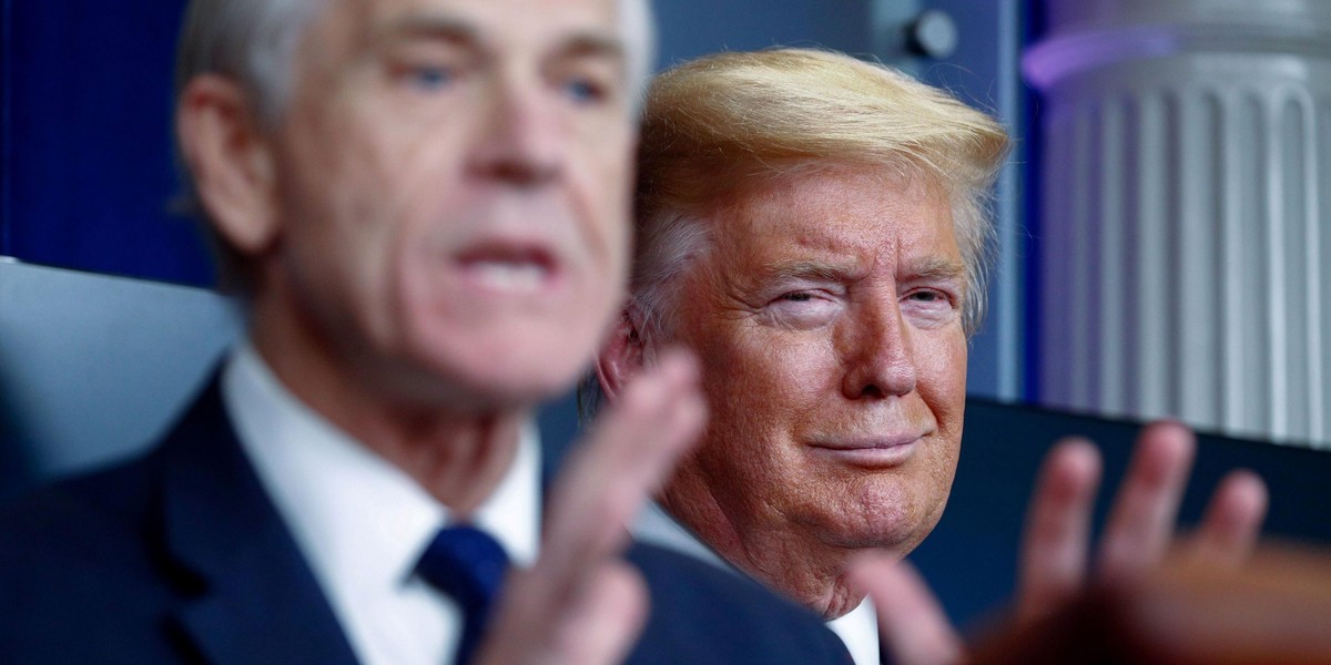 Donald Trump i  Peter Navarro