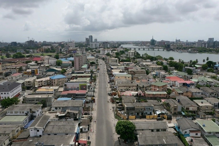 Lagos, Nigeria's commercial hub, grounded during a coronavirus enforced lockdown (Pulse)