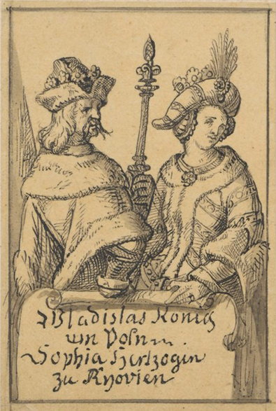 Jagiełło i Zofia Holszańska