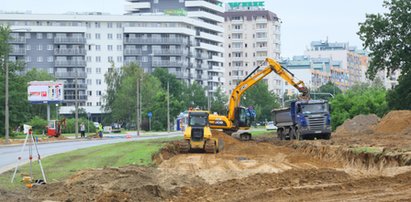 Utrudnienia na Tarchominie przez budowę tramwajów