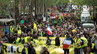 "Żółte kamizelki" demonstrowały po raz 24.; na ulicach ponad 23 tys. osób