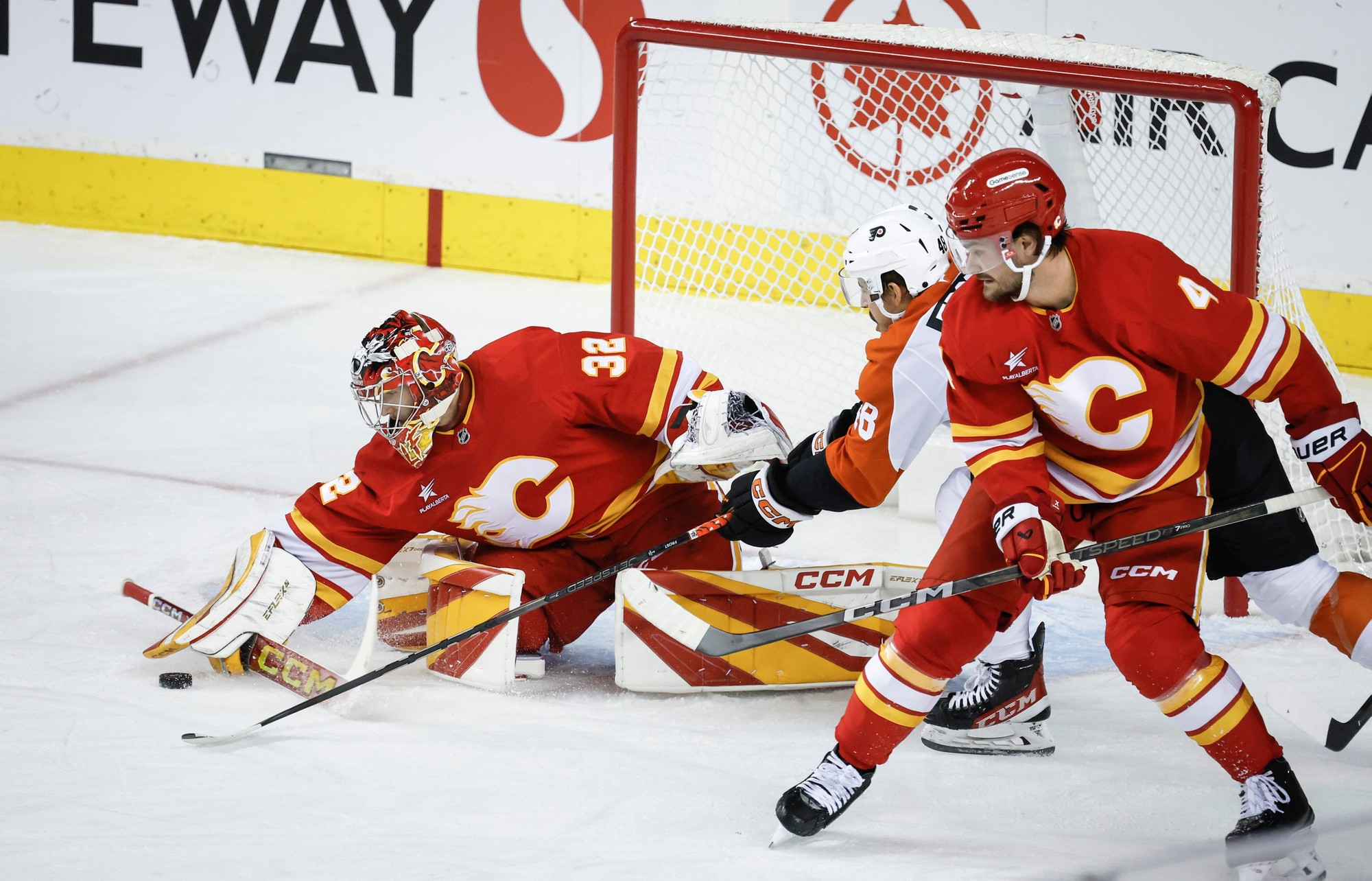 Zápas NHL: Calgary Flames - Philadelphia Flyers.