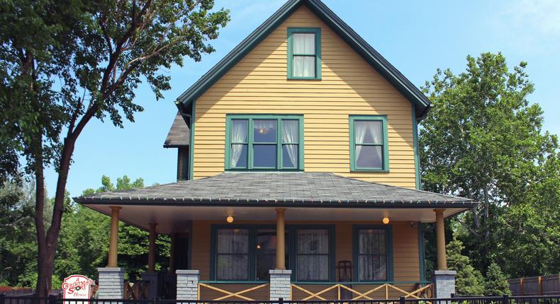 The highly recognizable yellow house was the home of Ralphie Parker in A Christmas Story.A Christmas Story House & Museum