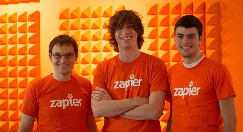 Zapier cofounders, right to left: Wade Foster, Bryan Helmig, and Mike Knoop, circa 2012.