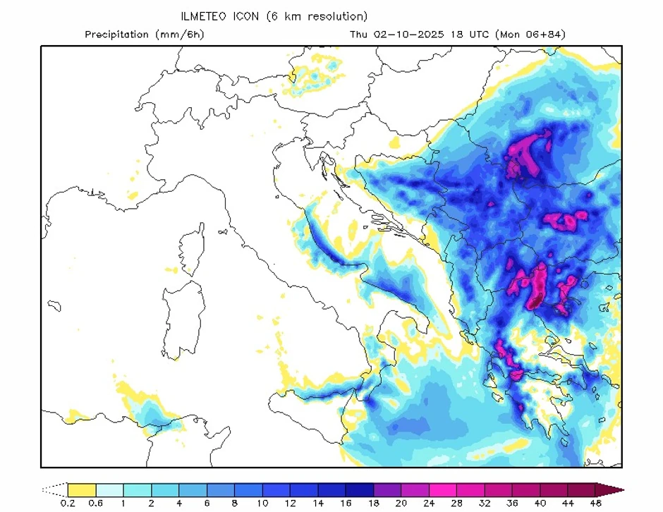 Padavine će početi u sredu