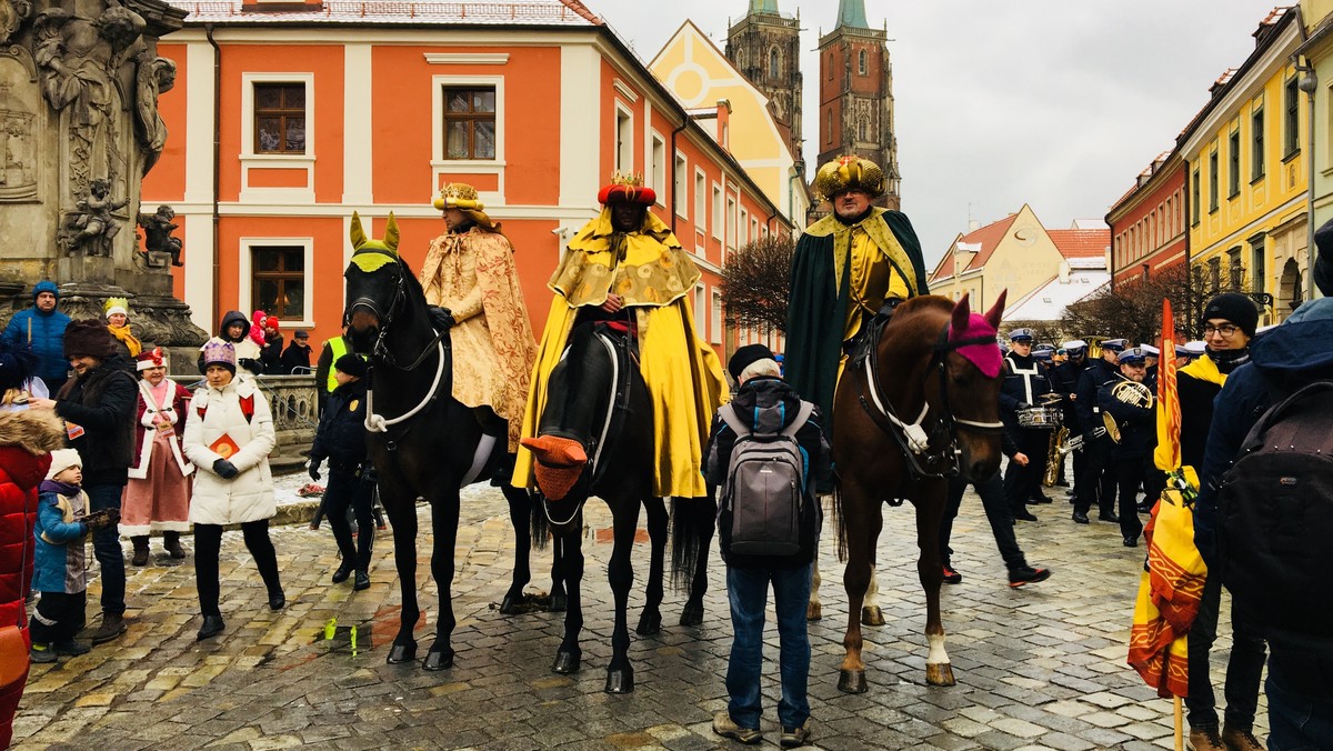 Wrocław: Orszak Trzech Króli. Pochód z Ostrowa Tumskiego na Rynek