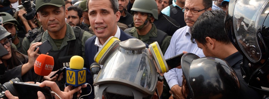 Juan Guaido, lider wenezuelskiej opozycji. Caracas, 30 kwietnia 2019 r.