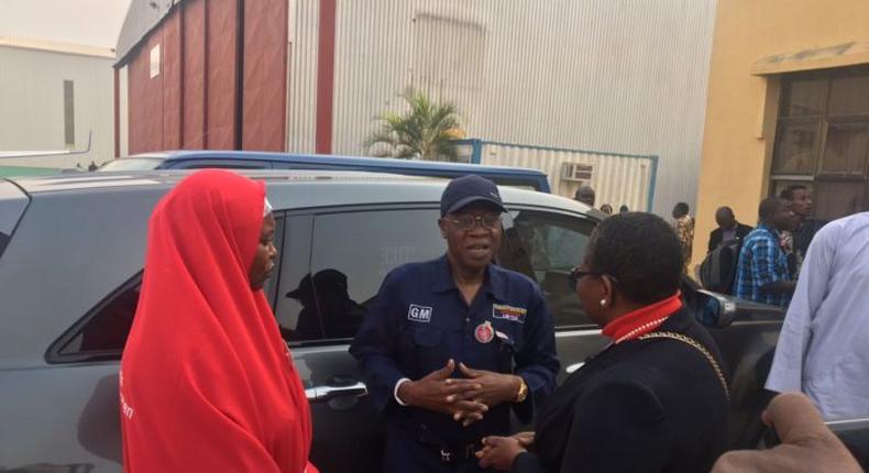 Former minister, Oby Ezekwesili heads to Sambisa Forest with Information Minister, Lai Mohammed on Monday, January 16, 2017.