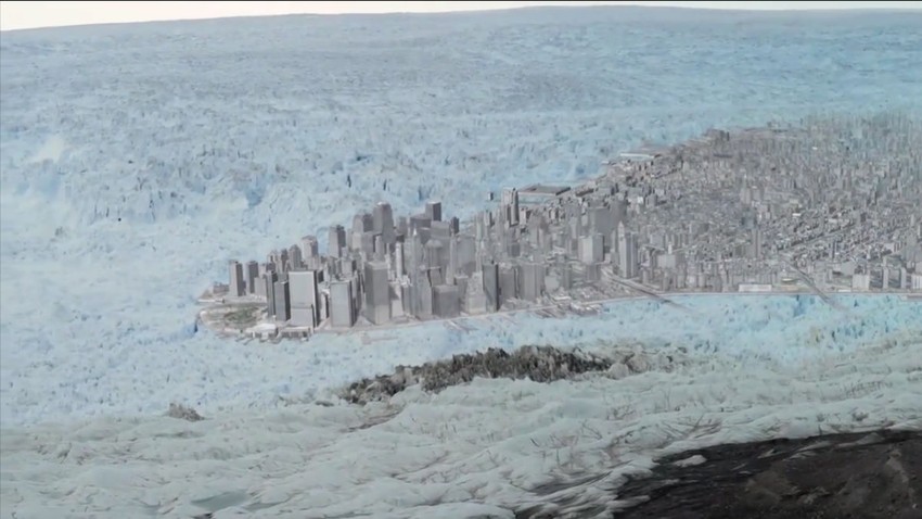 Najveći raspad glečera, Grenland