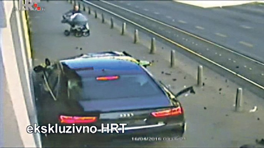 Dramatični trenutak: Audi ide pravo na bebu u kolicima