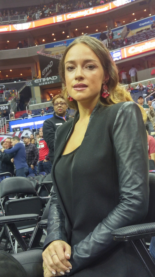 Alicja Bachleda-Curuś podczas Nocy Polskiego Dziedzictwa w NBA