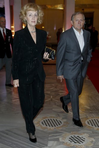 Małgorzata Deszkiewicz i Józef Węgrzyn na premierze 'Karbali' w Teatrze Wielkim