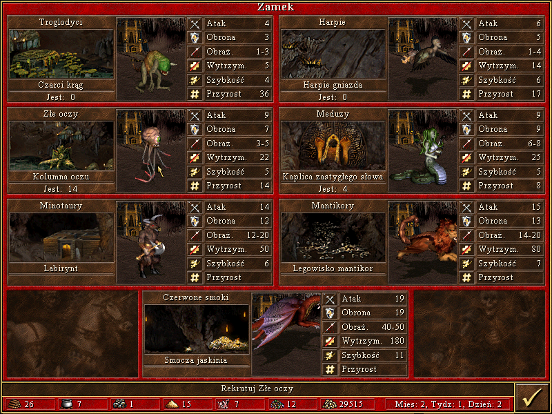 Heroes of Might & Magic 3 - screenshot z gry (wersja na PC)