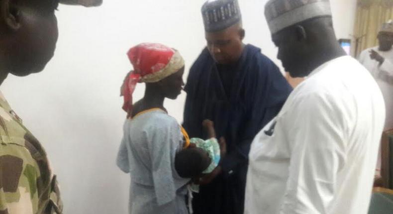 Rescued Chibok girl handed over