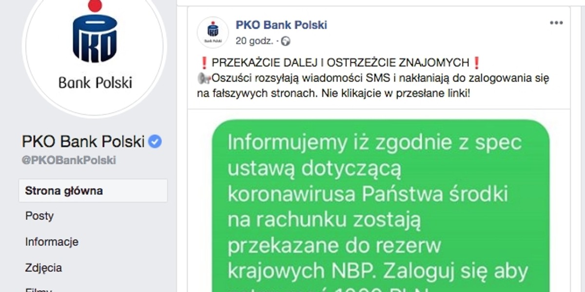 Koronawirus w Polsce. Policja ostrzega przed oszustami