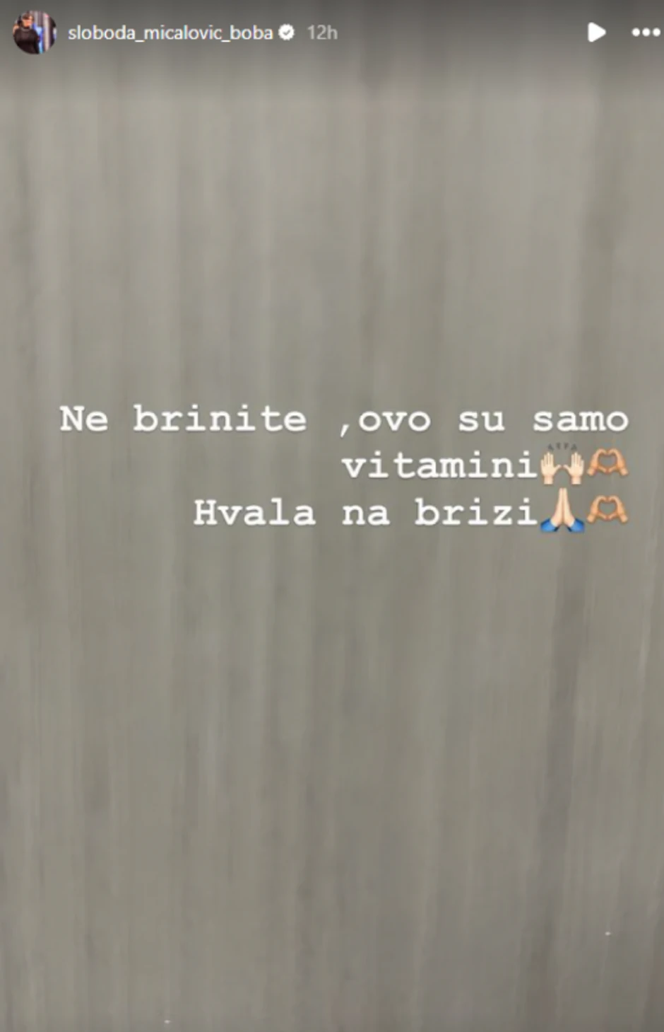 Sloboda Mićalović završila na infuziji