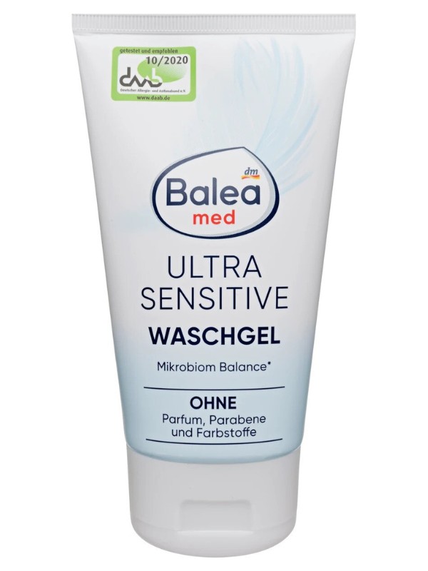 Ultra szenzitív arctisztító gél BALEA 1199 Ft/150 ml (8 Ft/1 ml)