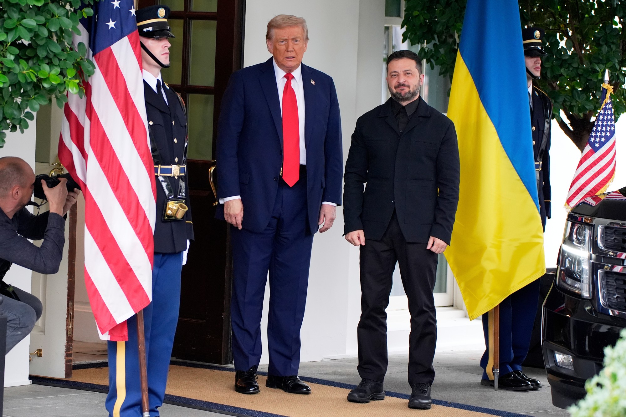 Zelenskyj dorazil do Bieleho domu.