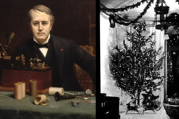 Thomas Edison wcale nie był twórcą pierwszych lampek choinkowych. Szybko jednak zaczął na nich zarabiać