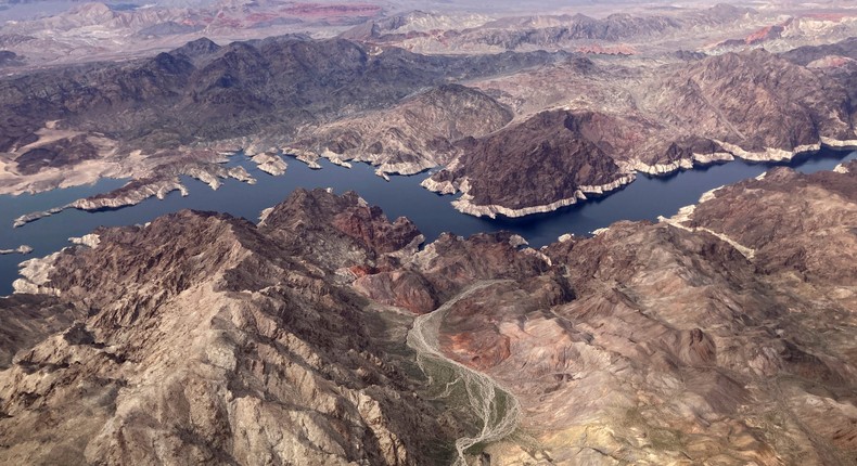 The water level in Lake Mead, which serves southern Nevada, has been historically low due to prolonged droughtJohn Locher/Associated Press