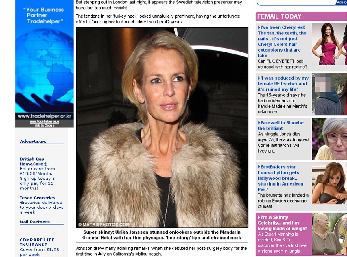 Schudła i ma... indyczą szyję