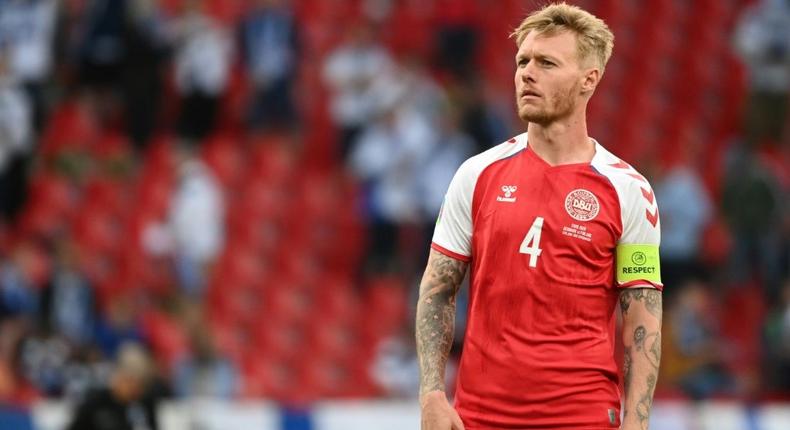 Denmark captain Simon Kjaer plays in Italy with AC Milan