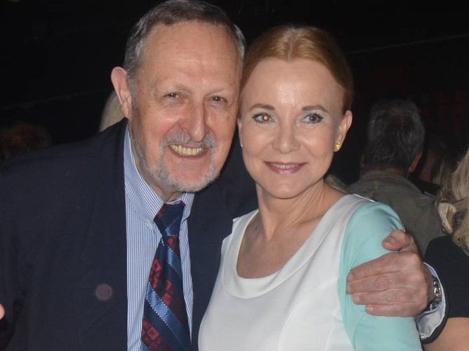 Laura Łącz z przyjacielem