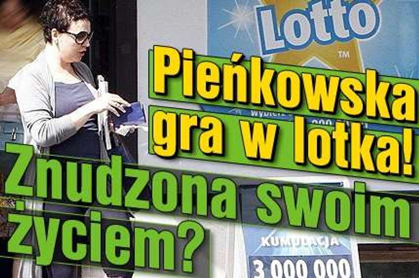 Pieńkowska gra w lotka! Znudzona swoim życiem?