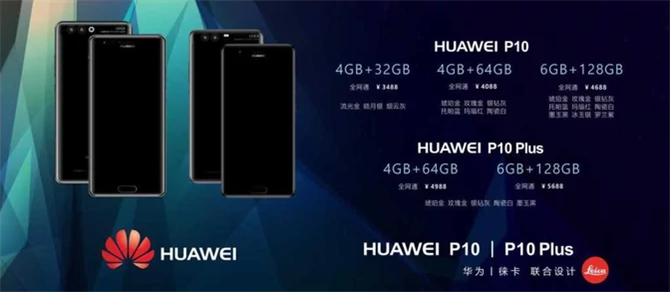 Huawei P10 Plus i P10 - ceny w juanach