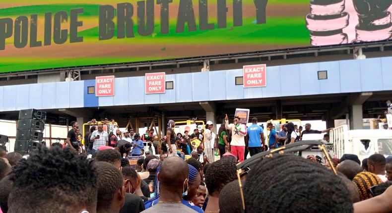 EndSARS protests at Lekki, Lagos