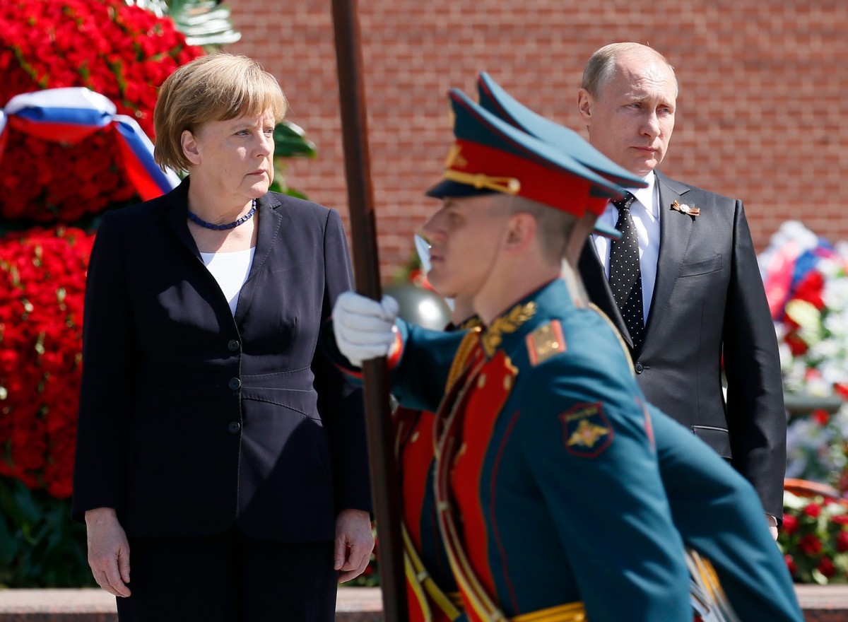 Angela Merkel i Władimir Putin