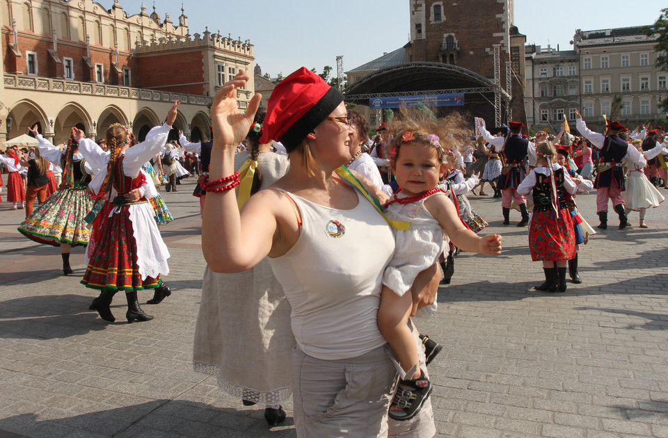 KRAKÓW REKORD GUINESSA W TAŃCZENIU KRAKOWIAKA