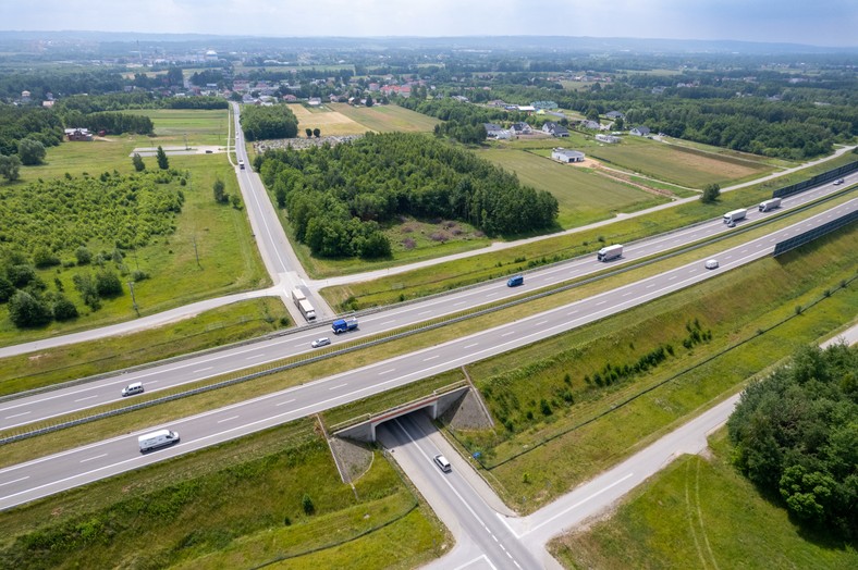 W tym miejscu powstanie nowy węzeł na autostradzie A4 - fot. Podkarpacki Zarząd Dróg Wojewódzkich w Rzeszowie