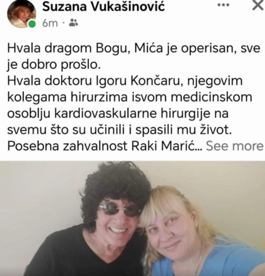 Milić Vukašinović sa suprugom