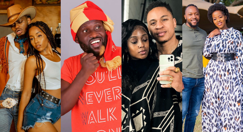 Diamond Platnumz, DJ Shiti, Vanessa Mdee and Rotimi, Frankie and Corazon Kwamboka