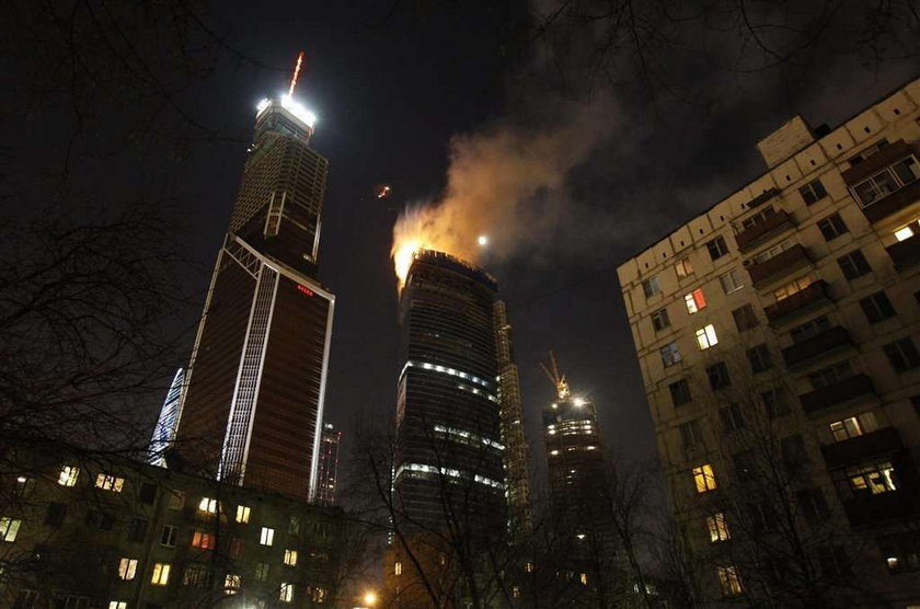 Najwyższy budynek w Europie w ogniu! FOTO