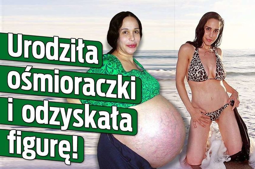 Urodziła ośmioraczki i odzyskała figurę!