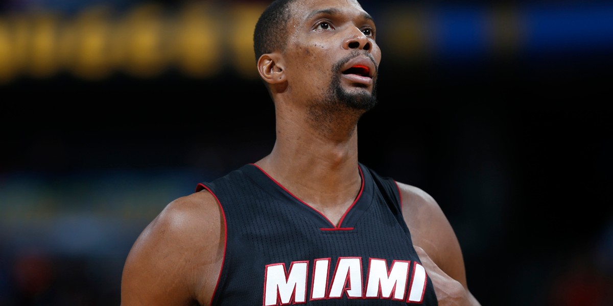 Chris Bosh hasn't played since February.