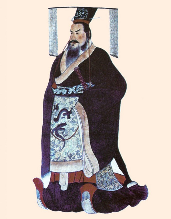 Wyobrażenie cesarza Qin Shi Huanga z XVIII w.