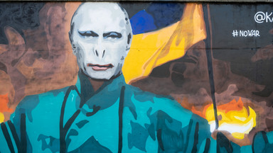 Poznań. Nowy antywojenny mural. Jest na nim Voldemort z twarzą Putina