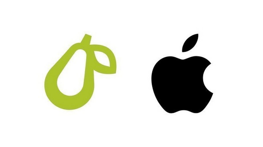 Logotypy Prepear i Apple