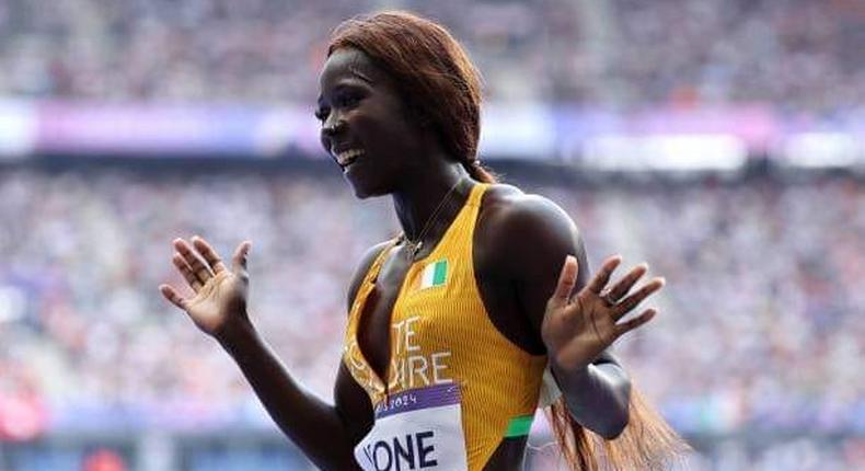 L'ivoirienne Maboundou Koné qualifiée pour les demi finales du 200m aux J.O de Paris 2024