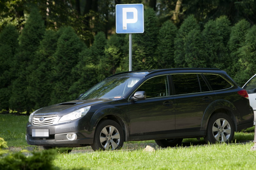 Służbowe auto Arkadiusza Godlewskiego